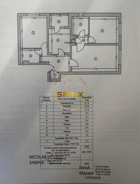 Colentina, apartament 3 camere de vanzare 67 mp.